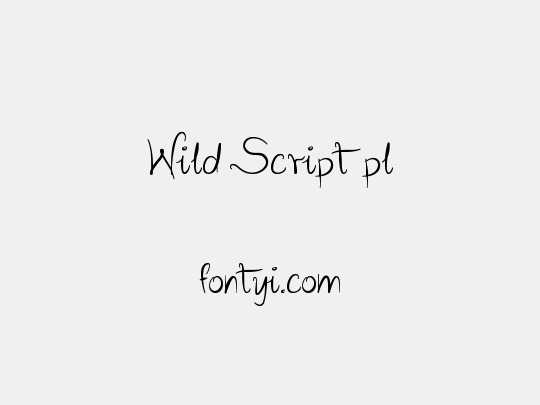 Wild Script pl