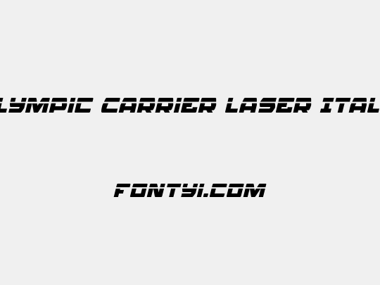 Olympic Carrier Laser Italic