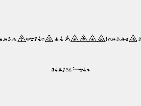 FontsVectorIso7010WarningSign