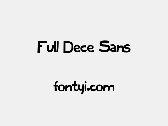 Full Dece Sans