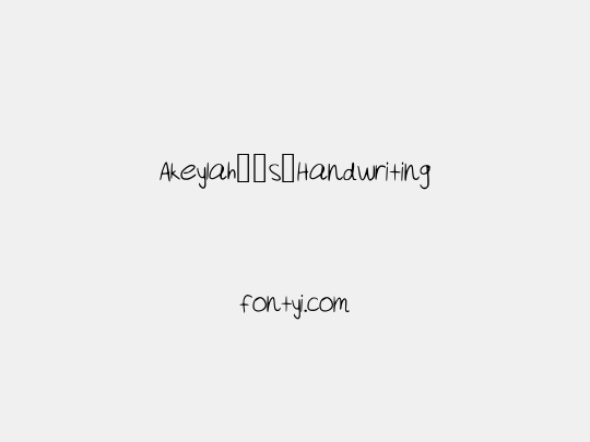 Akeylah__s_Handwriting