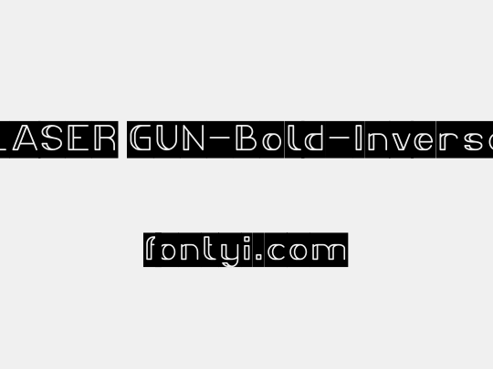 LASER GUN-Bold-Inverse
