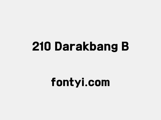 210 Darakbang B