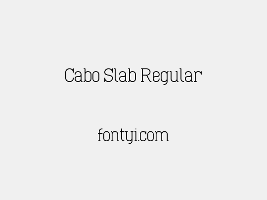 Cabo Slab Regular
