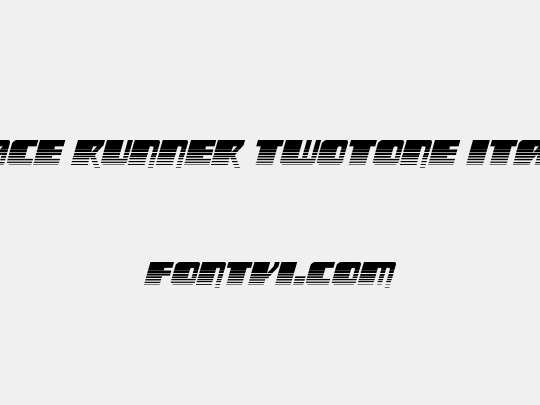 Space Runner Twotone Italic