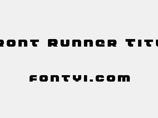 Front Runner Title