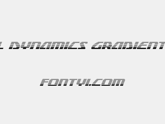 Global Dynamics Gradient Italic