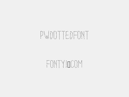 PWDottedFont