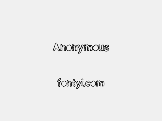 Anonymous
