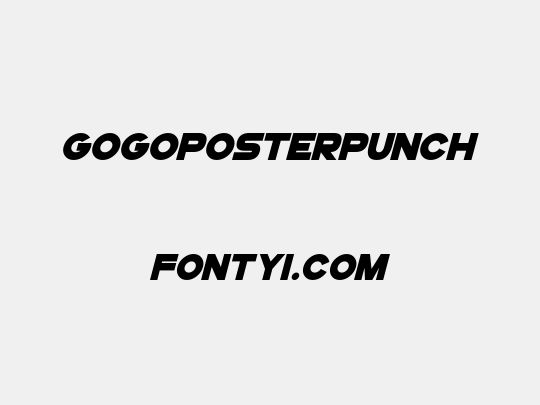 GoGoPosterPunch