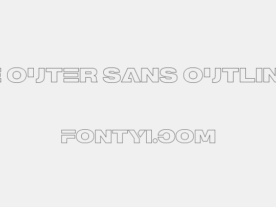 MADE Outer Sans Outline Alt