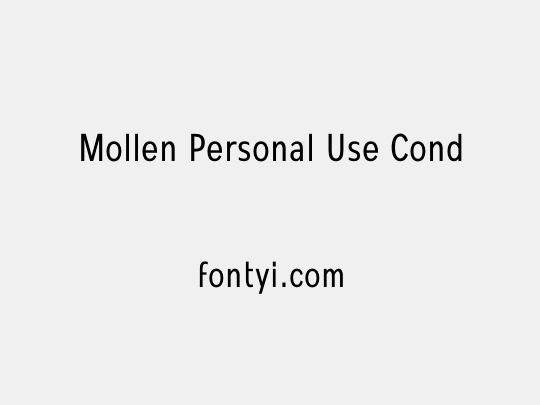Mollen Personal Use Cond