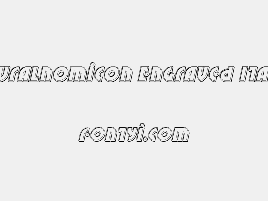 Neuralnomicon Engraved Italic