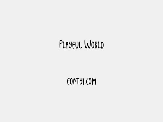 Playful World