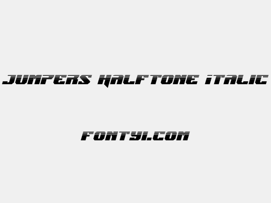Jumpers Halftone Italic