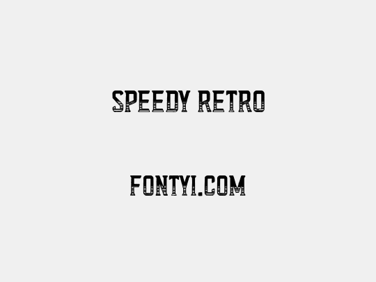 Speedy Retro