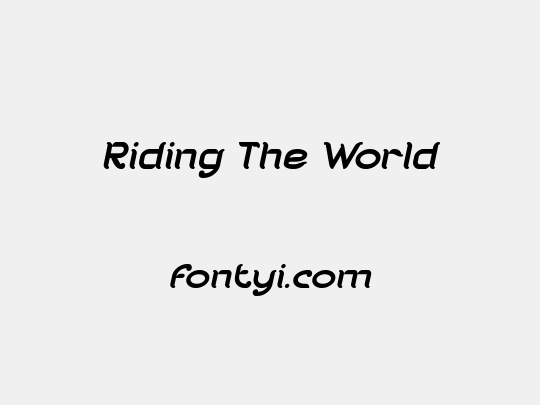 Riding The World