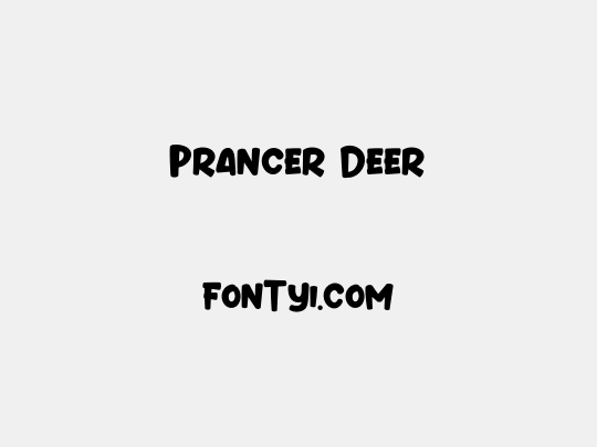 Prancer Deer