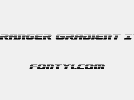 Dekaranger Gradient Italic