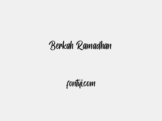 Berkah Ramadhan