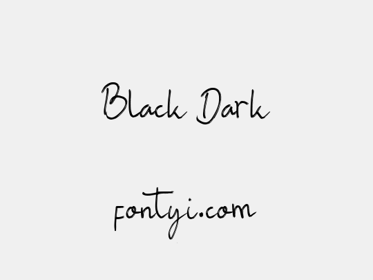 Black Dark