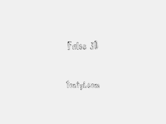 False 3D