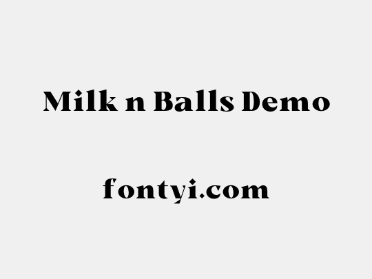 Milk n Balls Demo