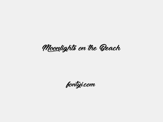 Moonlights on the Beach