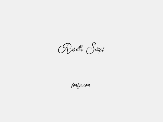 Rosella Script
