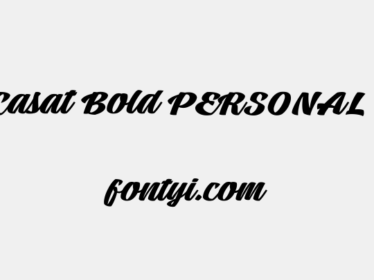 Tall Casat Bold PERSONAL USE