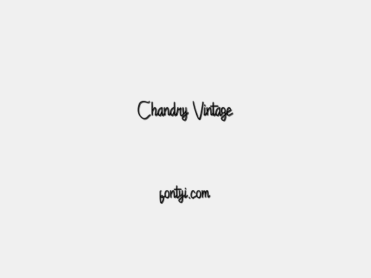 Chandry Vintage