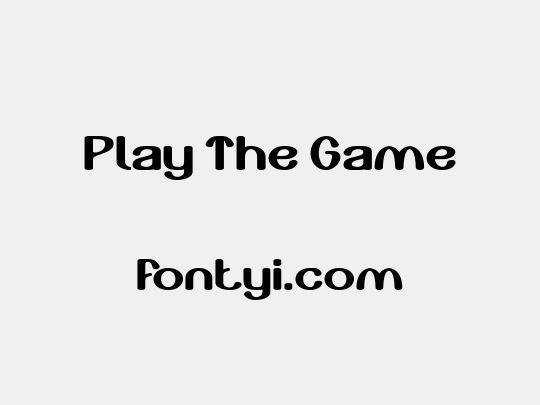 Play The Game