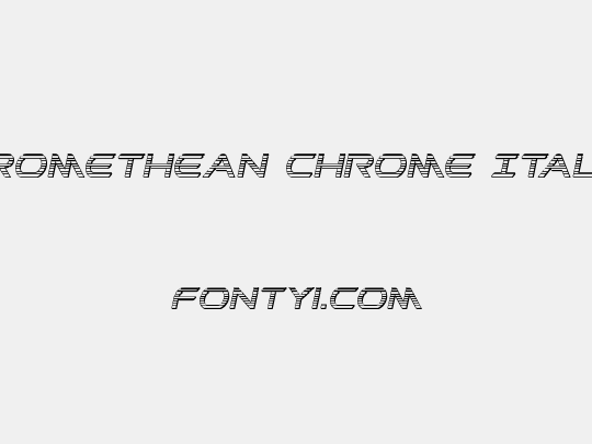 Promethean Chrome Italic