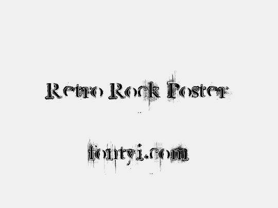 Retro Rock Poster