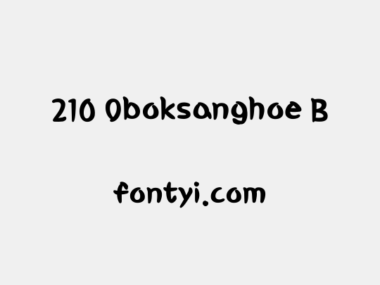 210 Oboksanghoe B