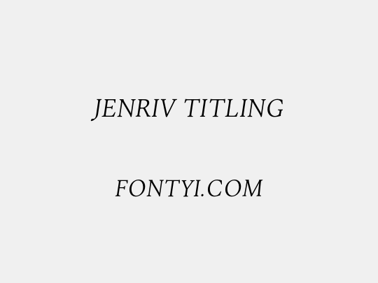 Jenriv Titling