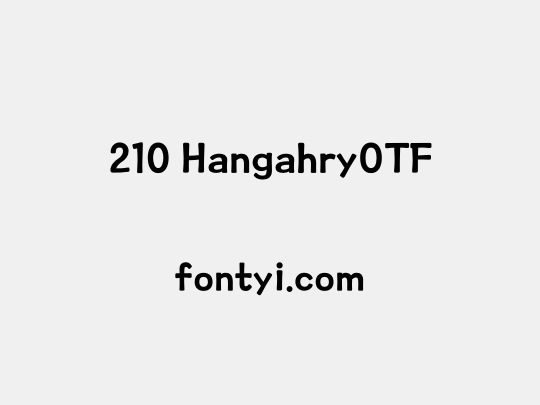 210 HangahryOTF