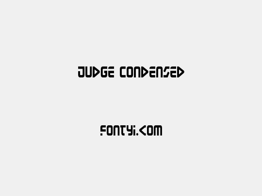 Judge Condensed
