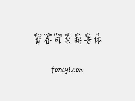 青春风采拼音体