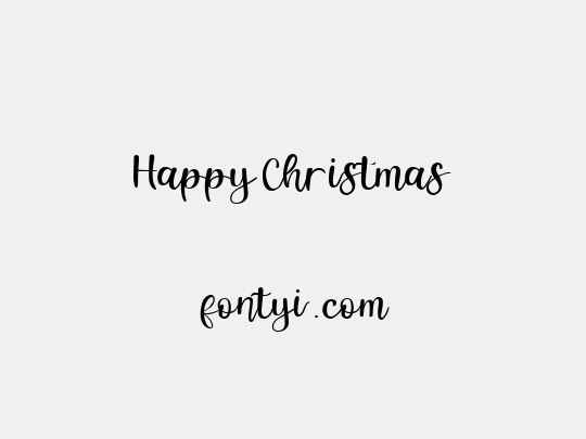 Happy Christmas