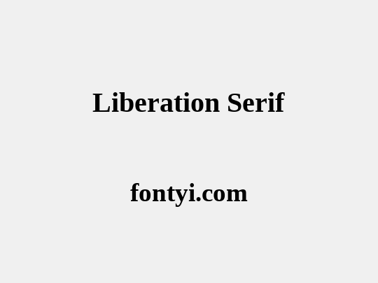 Liberation Serif