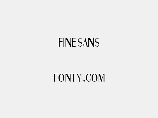 Fine Sans