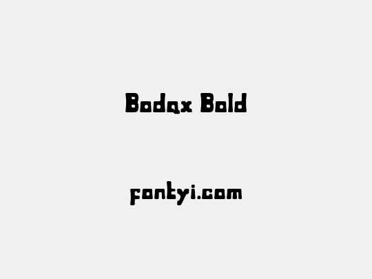 Bodax Bold