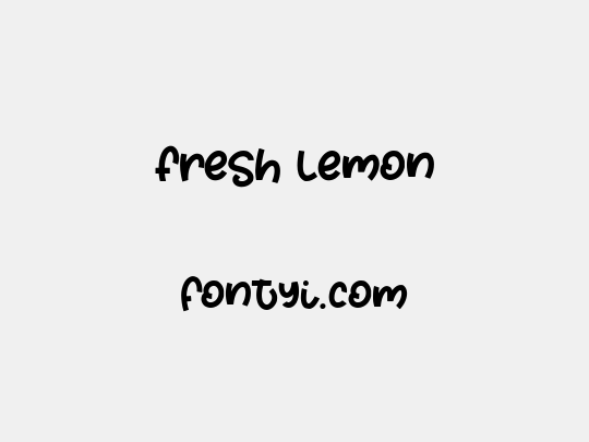 Fresh Lemon