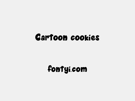 Cartoon cookies