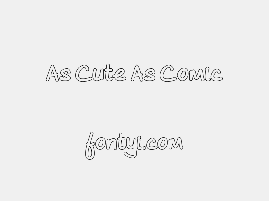 As Cute As Comic
