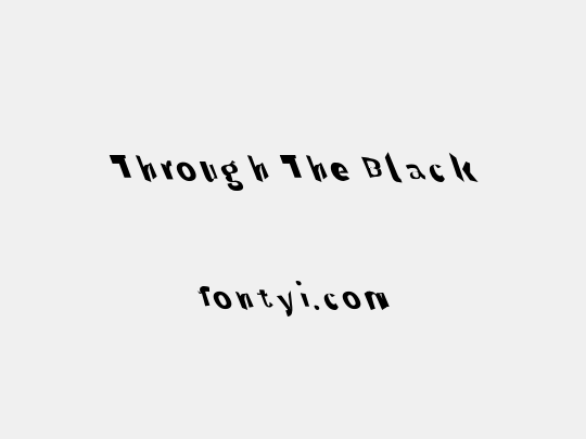 Through The Black
