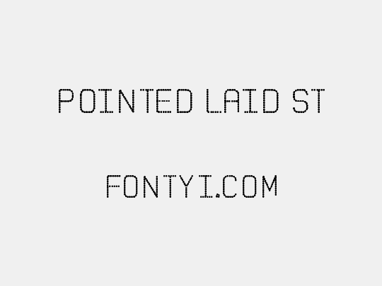 Pointed Laid St