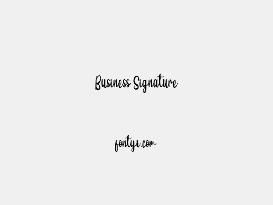 Business Signature
