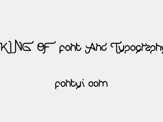KING OF font And Typography